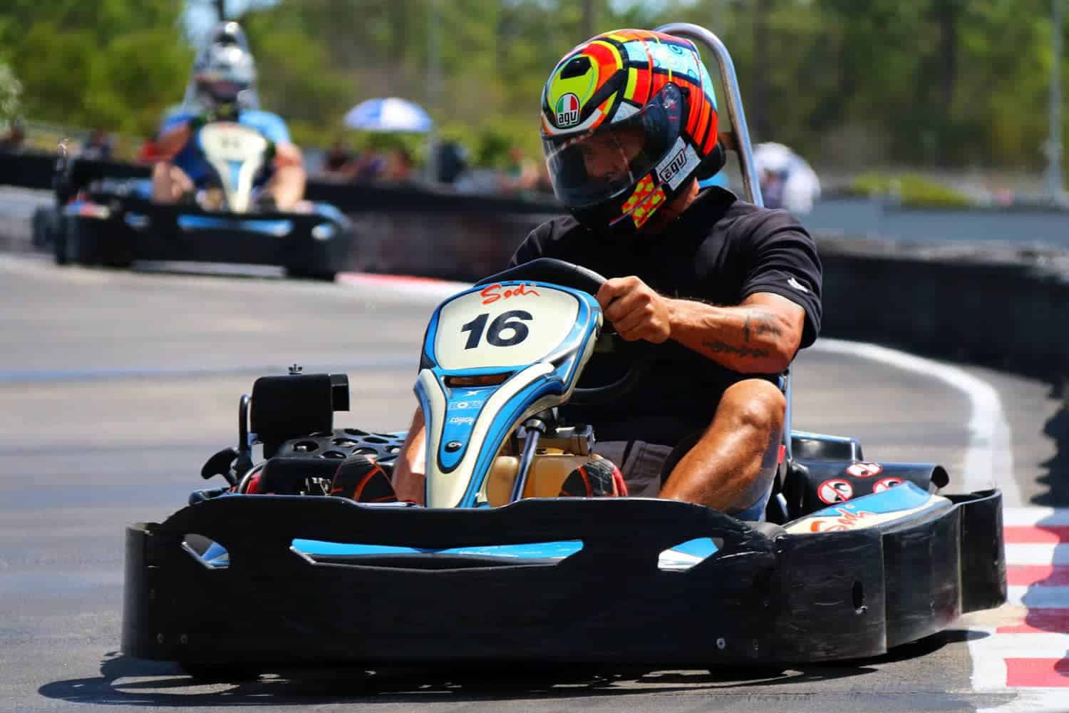 Go karts racing on our Pimpama track